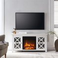 thumbnail image 4 of Henn&Hart 47" White/Glass TV Stand, 4 of 9