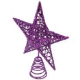 thumbnail image 2 of Metal Christmas Topper Star Star brillando Arte Hollow Star Ornament, 2 of 8