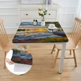 thumbnail image 2 of WYYP Sunset Trees Boat Full Width Single-Sided Printing 52*52, 2 of 8