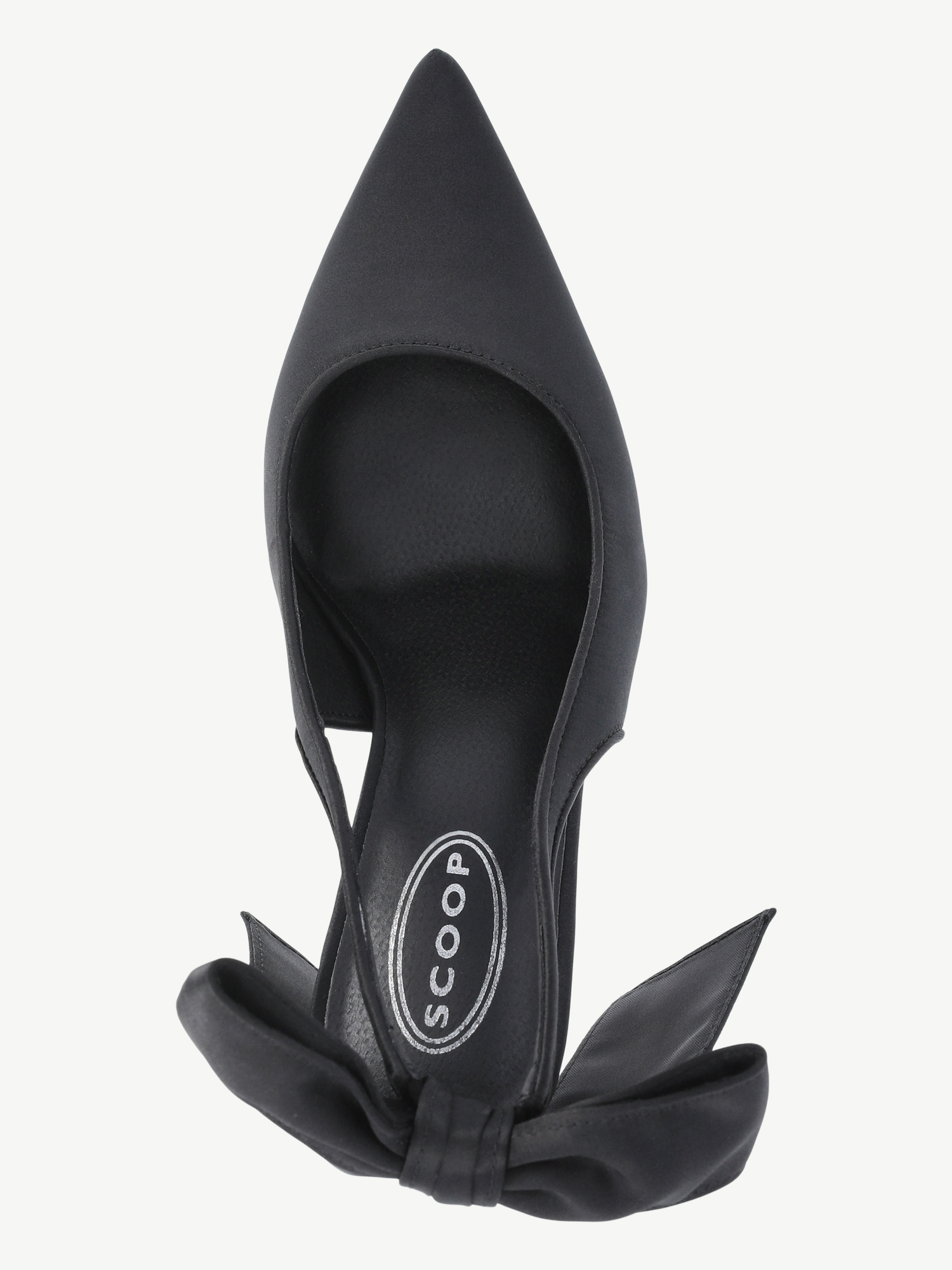 Scoop Women's Satin Slingback Heels with Bow
