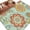 Green, variant on Large Area Rugs for Living Room Bedroom, Teal Green Boho Floral 8'x10' Rug Washable Carpet Runner Indoor Outdoor, Vintage Farmhouse Ethnic Flowers Non Slip Floor Mats Rug for Kitchen, Patio
