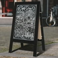 thumbnail image 6 of TEAKMAMA Chalkboard Signs 40x20 Standing A Frame Chalk Board Easel Sign Sandwich Board Signs Outdoor, Double Sided Blackboard for Business, Cafe, Weddings, Black, 6 of 12