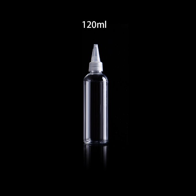 20/30/50/60/80/100/120ml Botellas De Plástico Transparente Exprimir Aplicadores Dispensadores Con Boca Puntiaguda Dispensador De Pintura De Acuarela Recargable