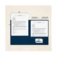 thumbnail image 4 of LUXPaper 9 x 12 Presentation Folder, Nautical Blue Linen, 1000/Pack, 4 of 4