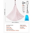 thumbnail image 6 of Aerial Yoga Swing Set with Hammock - 300 lbs Weight Limit, Soft Nylon Silk, PE Storage Bag Included, Enhance Parent-Child Interaction and Improve Yoga Practice, 6 of 9