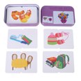 thumbnail image 4 of Tarjetas de aprendizaje para bebés, tarjetas de entrenamiento cognitivo para preescolar, tarjetas de emparejamiento cognitivo, tarjetas de entrenamiento para bebés, multifuncionales, 4 of 8
