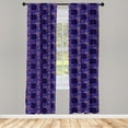 thumbnail image 2 of Hipster Curtains 2 Panels Set, Memphis Style Geometrical and Colorful Shapes Mathematics Science School Theme, Window Drapes for Living Room Bedroom, 56"W X 95"L, Multicolor, by Ambesonne, 2 of 4