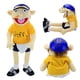thumbnail image 3 of Marionetas de peluche, lindas marionetas de peluche amarillas, juguetes de marionetas de peluche suaves de 21,5 pulgadas, 3 of 5
