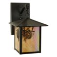 thumbnail image 1 of Aplique de pared con brazo recto Seneca Winter Pine de 9" de ancho MEYDA 55132, 1 of 1