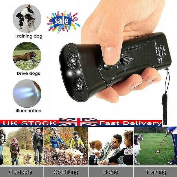Adiestrador de mascotas antiladridos ultrasónico YUANXCMXG Petgentle Luz LED estilo Gentle Chaser