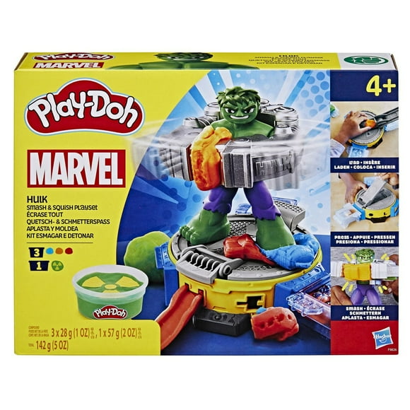 Play-Doh Marvel Hulk Smash & Squish Playset, Ages 4 and up