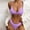 Purple, variant on MSJUHEG Bikini Sets for Women,Push Up,Bathing Suit for Women,Halter String,Sporty Bikini Sets for Women,Thong String 2 Piece Bikini Set,Bathing Suits Purple L