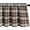 Brown, variant on Buffalo Check Valance for Windows, Blue and White Kitchen Garden Farmhouse Valance 18 Inch Long Rod Pocket Curtain Panels for Small Windows, One Panel