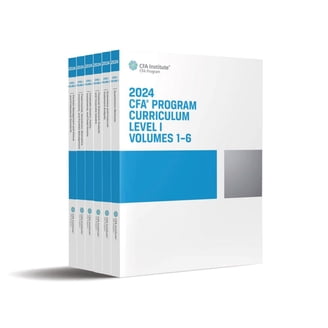 2026 Cfa Program Curriculum Level I Box Set, (Paperback) - Walmart.com