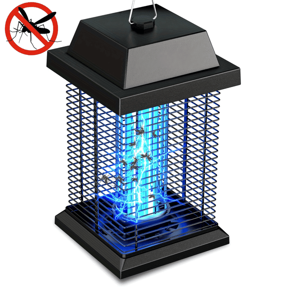 Bug Zapper Outdoor, Mosquito Zapper Outdoor, Electric Fly Zapper, Bug Zapper, Mosquito Killer, Fly Traps, Flying Insects Zapper 4200V, ABS Plastic Outer (Black)