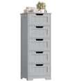 thumbnail image 4 of Homfa Modern Bathroom Cabinet, Free Standing Storage Cabinet with 5 Drawers Organizer Unit for Living Room Bedroom, Grey, 4 of 7