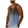 thumbnail image 5 of HCNTES Male Cotton Sleeveless Tee Men Athletic Shirts Men's Tank Tops Workout Beach Vest(Brown,3XL), 5 of 5