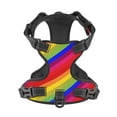 thumbnail image 4 of Rainbow Color Stripes Dog Harness, Pet Dog Out to Prevent Break Free Leash, Adjustable, Easy to Wear, X-Large, 4 of 9