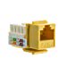 thumbnail image 3 of CableWholesale.com CAT6 Keystone Insert Jack - Modular insert - CAT 6 - RJ-45 - yellow, 3 of 4