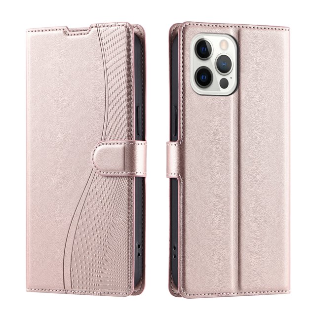 iPhone 12 PRO MAX Étui, Portefeuille en Cuir Pu Couverture Rabattable Support Magnétique