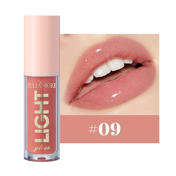 Lápiz labial hidratante, brillo labial de caramelo, acabado espejo, brillo perlado, brillo labial Bare Color, 12 colores, rostro liso, brillo labial de 3,5 ml para el cuidado de los labios.