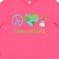 thumbnail image 4 of Inktastic Peace Love Earth Youth T-Shirt, 4 of 5