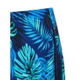 thumbnail image 4 of Women's Plus Size Swim Skirt Tropical Plant Floral Print Side Split Swimsuit Bottoms, Size S-4XL, 4 of 5