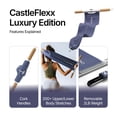 thumbnail image 2 of Correa de estiramiento CASTLE FLEXX con mangos de corcho para yoga, 2 of 8