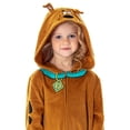 thumbnail image 4 of Scooby Doo Toddler Girls' Hooded Character Union Suit Lounge One-Piece Pajama Loungewear Sleepwear, 4 of 7