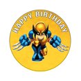 thumbnail image 1 of 7.5 Inch Edible Cake Toppers (wolveren-marvel), 1 of 4