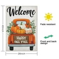 thumbnail image 5 of Happy Fall Y'all Pumpkins Truck Fall Garden Flags 28"x40" Double Side,Small Yard Flags for Outside,Outdoor Fall Decor,Autumn Funny Garden Flag Yard Decoration, 5 of 5