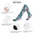 thumbnail image 5 of Rateoe Funny Pig Faces Compression Socks for Women and Men 20-30mmHg-Circulation Support Socks Knee High Nurse Pregnant Running Medical and Travel Athletic, 5 of 7