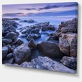 thumbnail image 2 of Rocky Blue Seashore le Matin - Uvre d'Art Moderne sur Toile, 2 of 3