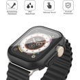 thumbnail image 2 of [2 Pack] Waterproof Hard Case with Tempered Glass Compatible with Apple Watch Series 11 (2025) Series 10 46mm, Ultra-Thin Anti-Fall Cover for iWatch Screen Protector, Crystal Transparent, 2 of 8