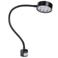 thumbnail image 6 of BOKYAN 7W LED Work Desk Light Flexible Gooseneck Lamp with Round Magnetic Base, Black Adjustable Metal Lighting for Home Office Crafting Sewing Repair Tasks, 19.7 inches / 50 cm Height, 6 of 6