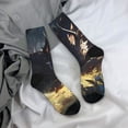 thumbnail image 5 of Logiee Sleeping Dragon In Forest Print Adult Socks for Men & Women,Calf Socks, Ankle Socks,Boots Socks,Breathable Casual Sock,Unisex Crew Socks, 5 of 6