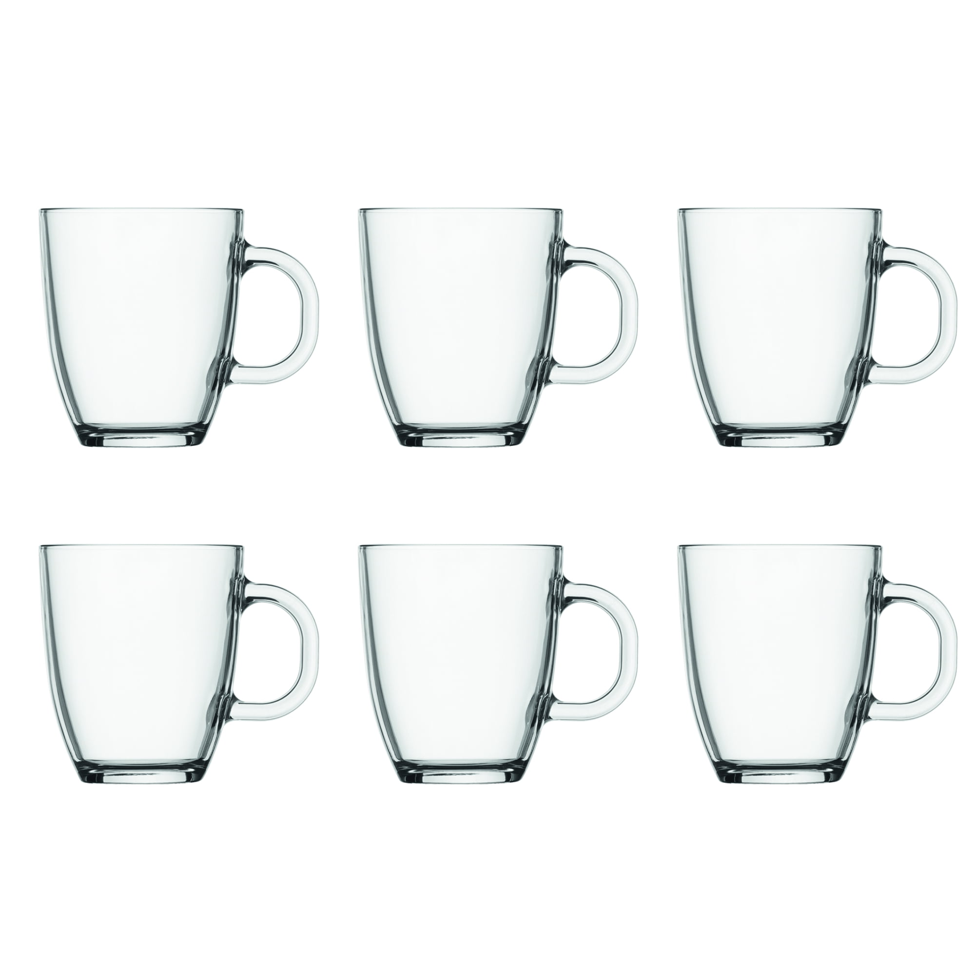 Bodum Bistro Coffee Mug 6-Pack  12 Oz.  Clear