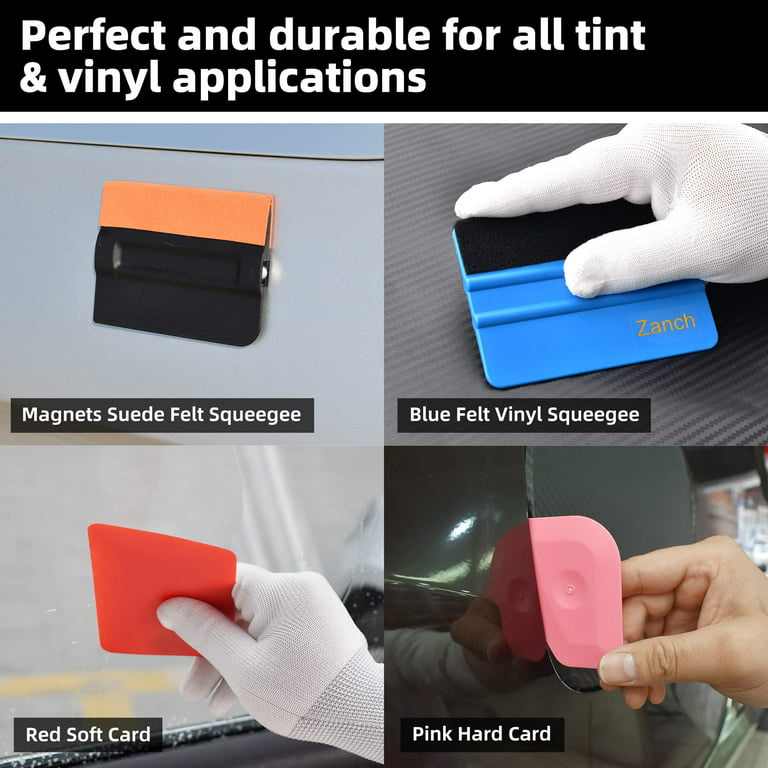 Vinyl Car Wrap Application Tools Window Tint Kit Razor Magnets Felt  Squeegee Kit
