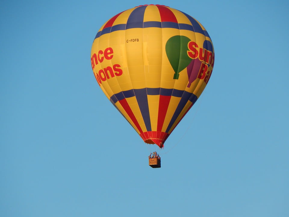 LAMINATED POSTER Flying Air Hot Ride Balloon Hot Air Balloon Ride...
