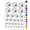 Black, variant on Kiss Face Heart Love Emoticon Water Resistant Temporary Tattoo Set Fake Body Art Collection - Purple