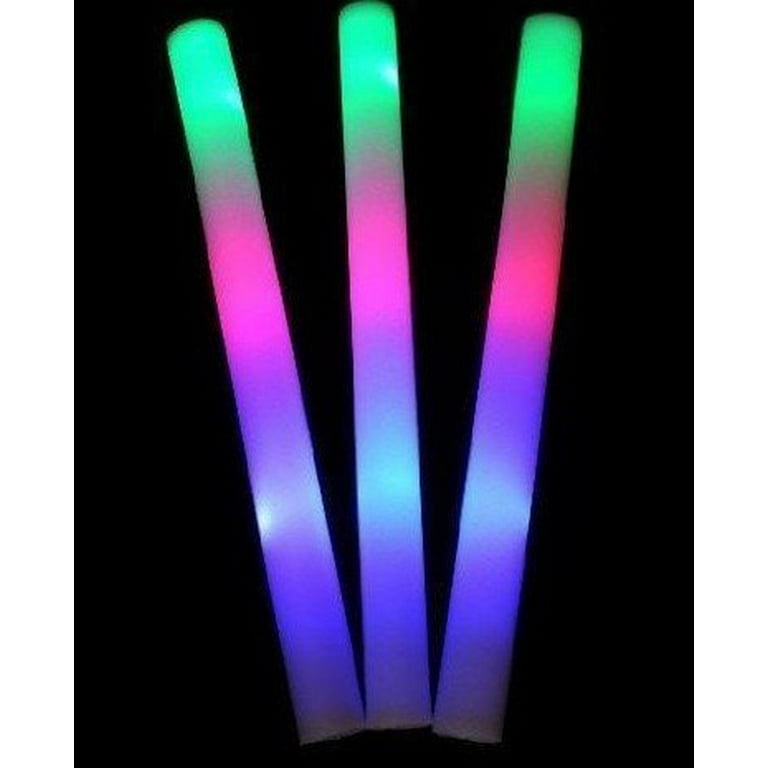 Glow Sticks Bulk, 100 PCS Foam Glow Sticks With 3 Flashing Modes, LED Foam  Glow Sticks, Neon Glow Sticks Party Pack Supplies For Halloween, Party,  Wedding Concert, Birthday - 2 Colors Type