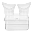 thumbnail image 1 of Juego de 2 vasos lavaojos, limpiador oftálmico y baño ocular de silicona flexible para Gris, 1 of 9