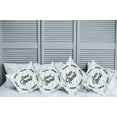 thumbnail image 2 of Ambesonne Adventure Throw Pillow Cover 4 Pack, Little Feather Circle, 24", Pale Blue Black, 2 of 7
