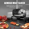 thumbnail image 4 of Aemego Food Slicer with Removable Stainless Steel Blade, Adjustable Thickness Black, 4 of 6