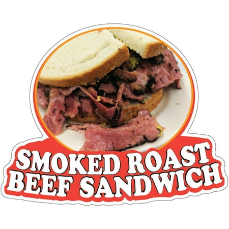 Smoked Roast Beef Sandwich  Decal Concession Stand Food Truck