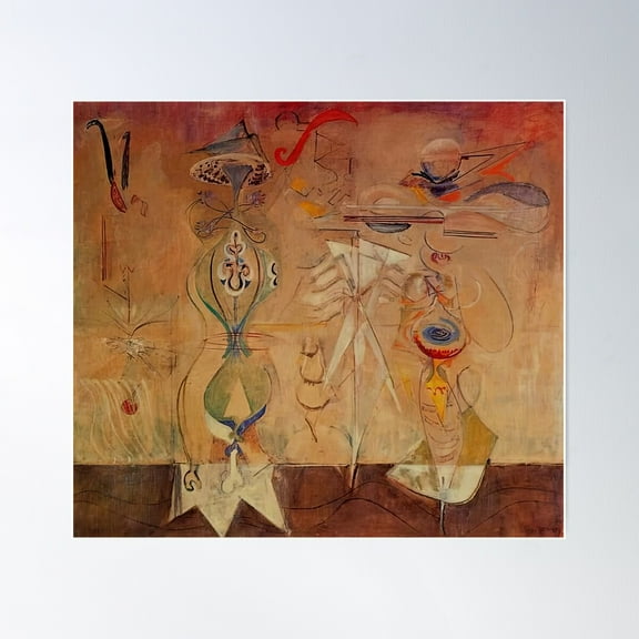 Slow Swirl At The Edge Of The Sea By Mark Rothko Poster Wall Art, Modern Wall Decor For Living Room Bedroom, 17x17 UNFRAMED