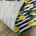 thumbnail image 5 of Ambesonne Modern Place Mats Set of 4, Fresh Lemons Striped, Standard Size, Hunter Green Indigo, 5 of 6