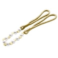 thumbnail image 2 of Curtain Tiebacks, Acrylic Pearl Beads Curtain Holdbacks, Outdoor Farmhouse Tie Backs for Curtains, Curtain Holders for Drapes Home Office Decor, Gold, 2 of 7
