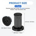 thumbnail image 3 of Uxcell Filtro de Boquilla de Pulverizador de 3 Piezas, 8079-PP-50 Filtro de Punta de Pulverizador de Plástico para Boquilla Teejet [Negro], 3 of 7