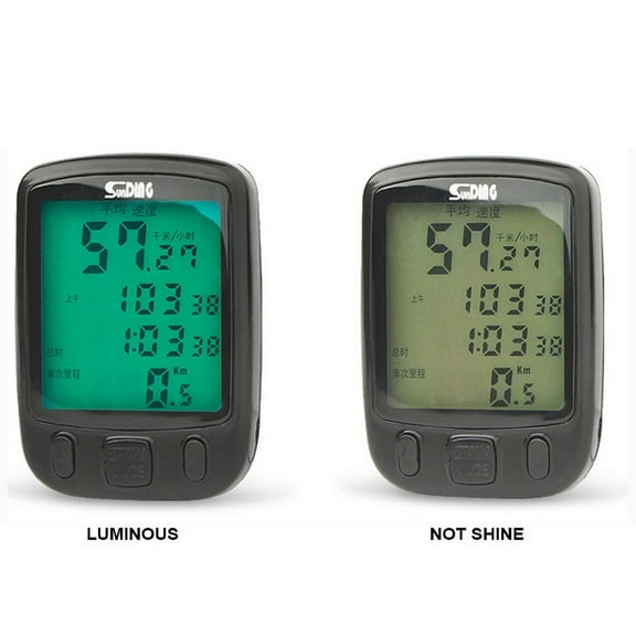 BESTOYARD Fitness Bike Computer Monitor Measures Speed Distance 1Pcs